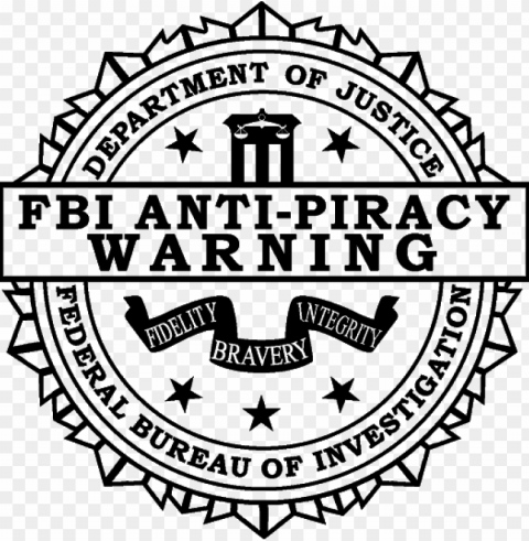 fbi anti piracy warning logo clip black and white - frank zappa - joe's garage l Clear Background PNG with Isolation