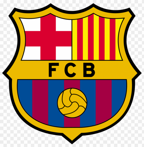 fc barcelona logo photo Isolated Design Element in PNG Format