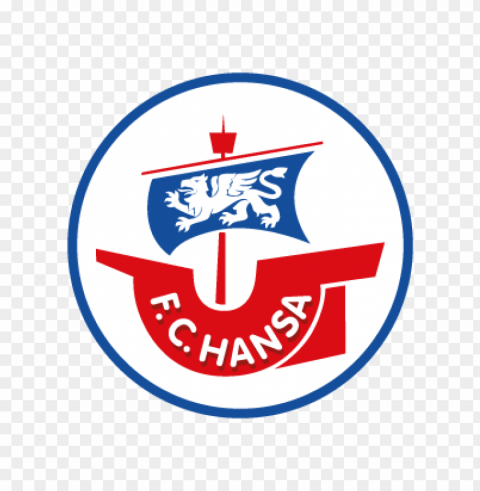 fc hansa rostock vector logo ClearCut PNG Isolated Graphic