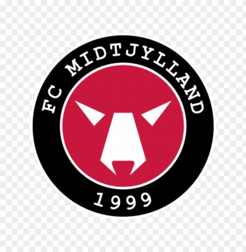 fc midtjylland vector logo Transparent PNG Illustration with Isolation