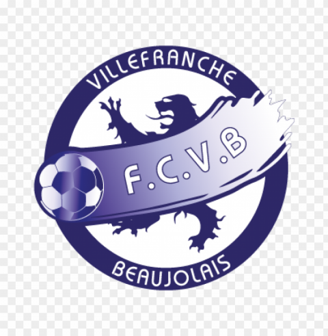 fc villefranche-beaujolais vector logo Isolated Object on Clear Background PNG