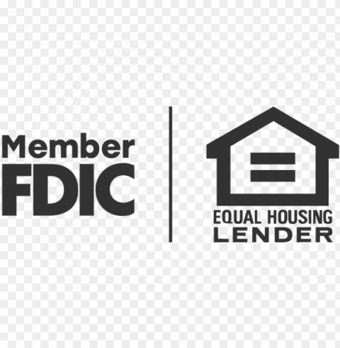 fdic and equal housing lender logo - black equal housing lender PNG graphics with alpha transparency bundle