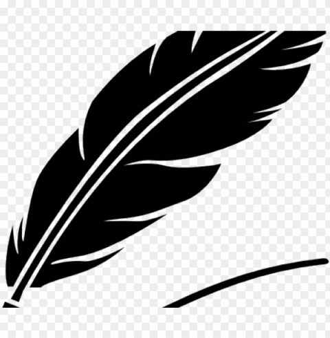 feather writing Transparent Background Isolated PNG Icon
