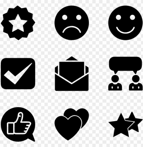 feedback 16 icons - icons security Transparent Background PNG Isolated Element