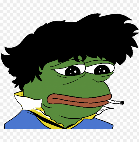 feels bad man sad frog - spike spiegel pepe PNG files with no background wide assortment