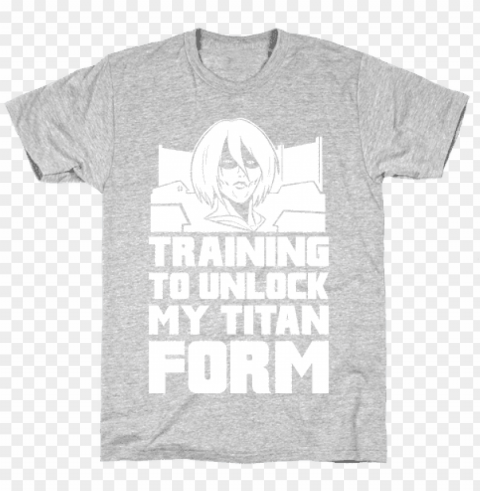 female titan t shirt Isolated Character with Transparent Background PNG