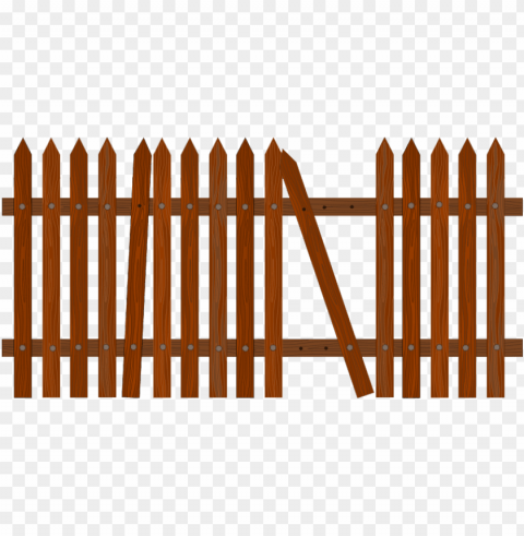 fence Isolated Character in Transparent PNG