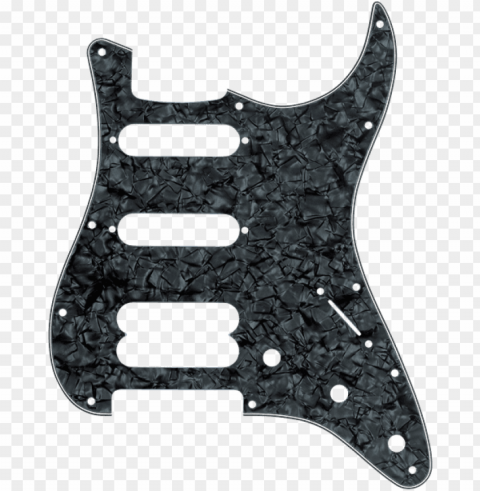 fender stratocaster hss 11-hole pick guard black pearl - fender hss pickguard black PNG images with transparent space PNG transparent with Clear Background ID d2c78b08