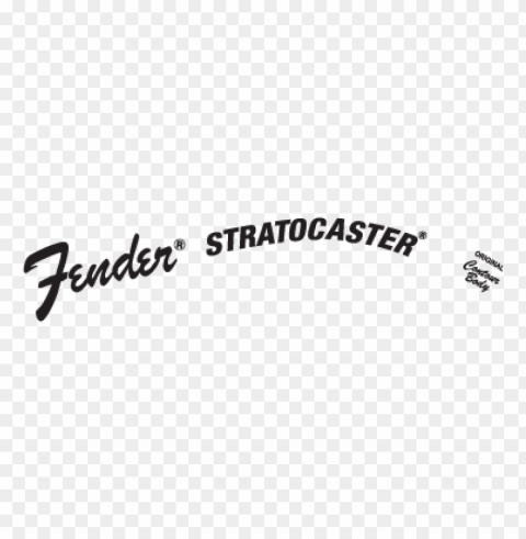 fender stratocaster logo vector free Transparent Background Isolated PNG Figure