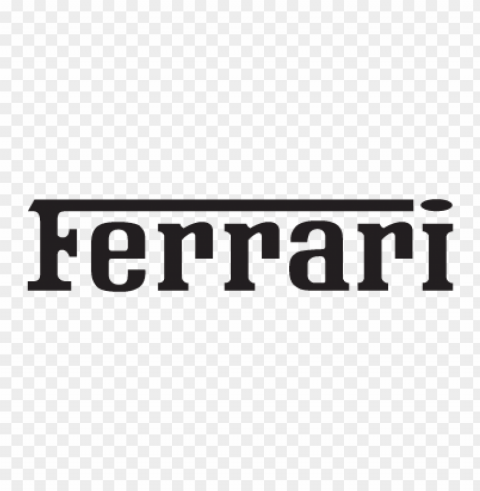 ferrari black logo vector free download Transparent background PNG gallery