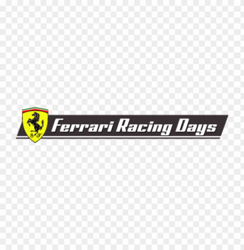 ferrari racing days vector logo PNG transparent images mega collection