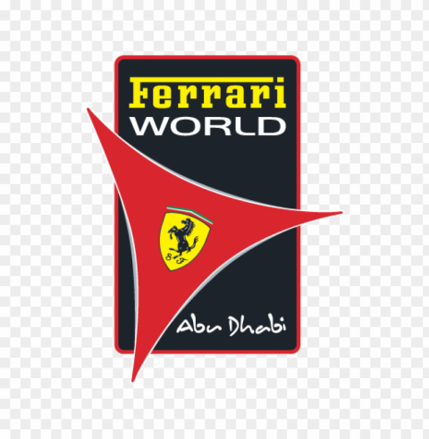 ferrari world abu dhabi logo vector PNG pictures with no background