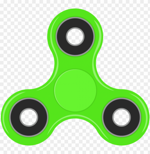 fidget spinner neon green Isolated Illustration in Transparent PNG