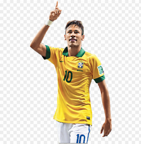 Fifa Player Vector Free Download - Neymar Isolated Element On Transparent PNG