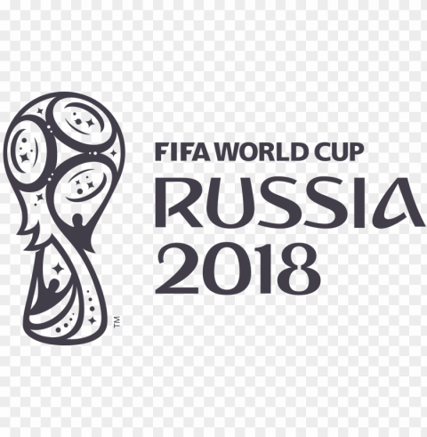 fifa world cup - russia world cup logo white PNG for educational projects