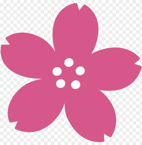 file - emoji u1f338 - svg - cherry blossom icon Isolated Character in Clear Background PNG