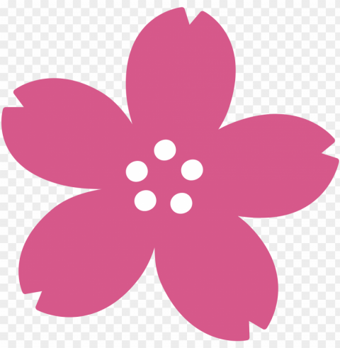 File - Emoji U1f338 - Svg - Cherry Blossom Icon Isolated Character In Clear Background PNG