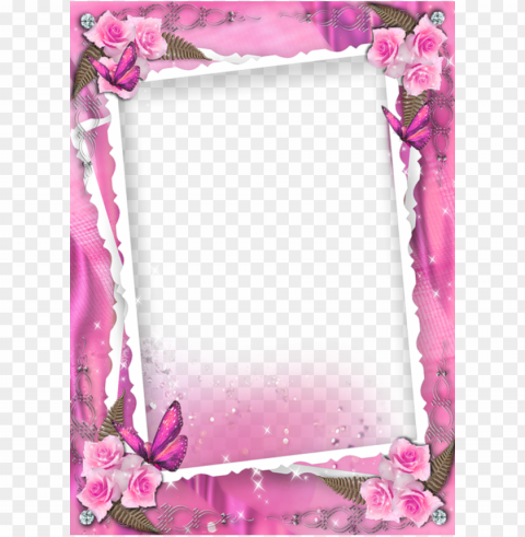 file for photoshop frames for birthday joy studio - beautiful pink frames Clear background PNG elements
