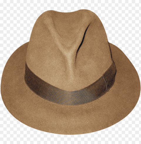 file - hatt2 - brown fedora Isolated Character in Transparent PNG Format
