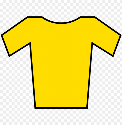file - jersey yellow - svg - yellow jersey Transparent Background Isolated PNG Figure