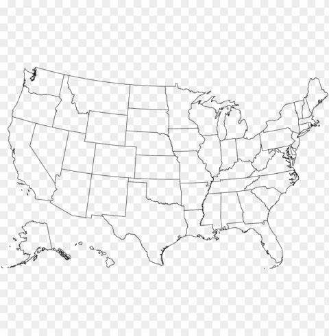 file reference - blank map of united states of america Clear Background PNG Isolated Illustration