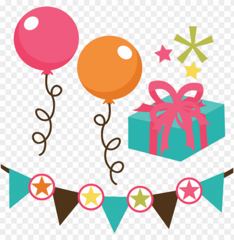 file set svg files for scrapbooking - happy birthday file PNG for social media