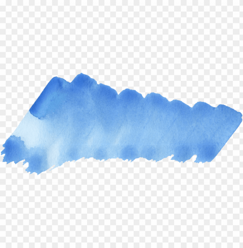  size - brush strokes sky blue watercolor PNG file without watermark
