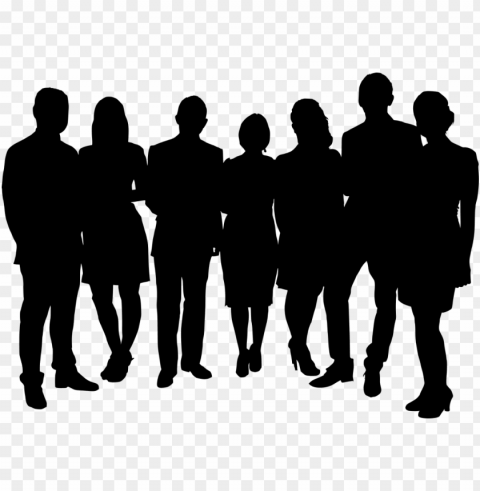 file size - group of silhouettes Isolated Element on HighQuality Transparent PNG