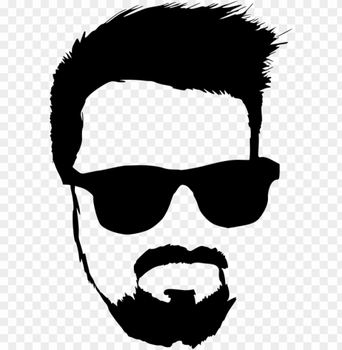 file size - hipster beard logo PNG for mobile apps