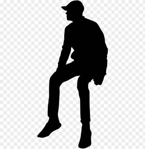file size - human sitting silhouette High-definition transparent PNG