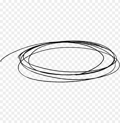 file size - scribble circle Transparent Background Isolated PNG Item
