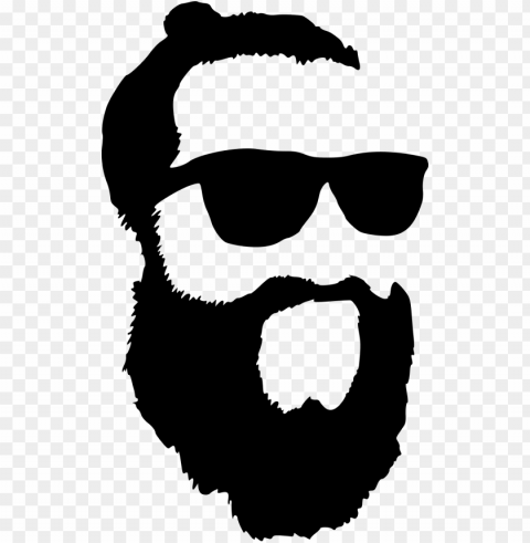file size - silhouette beard glasses Isolated Object with Transparent Background PNG PNG transparent with Clear Background ID 3de4ed23