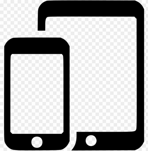 file svg - celular y tablet dibujo Transparent design PNG