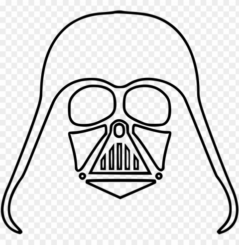 file svg - darth vader Isolated Icon with Clear Background PNG