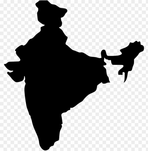 file svg - india map silhouette PNG images for editing