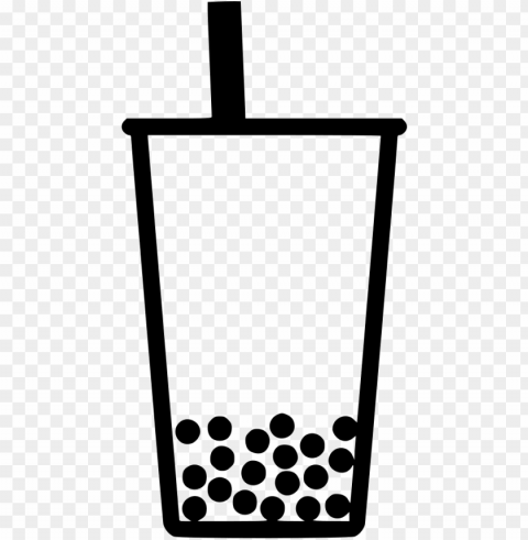 file svg - milk tea icon Isolated Object with Transparent Background PNG