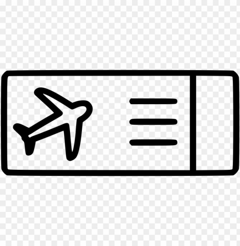 file svg - plane ticket icon PNG images without BG