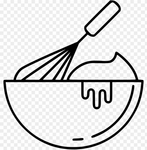 File Svg - Whisk And Bowl Clipart Isolated PNG Graphic With Transparency