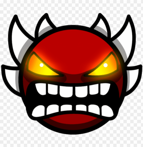 file - xtreme - extreme demon face geometry dash Free PNG images with alpha transparency compilation