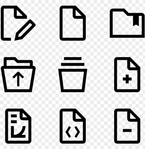 Files  Folders 23 Icons - Building Outline Icon Isolated Artwork In Transparent PNG