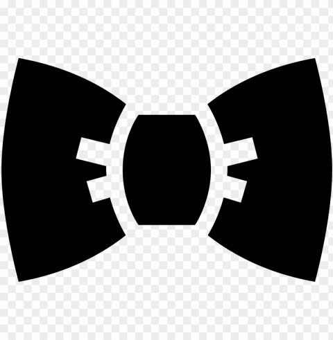 filled bow tie icon - noeud papillon icon Transparent PNG Isolated Illustration