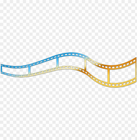 film vector color strip - gold film strip Transparent Cutout PNG Graphic Isolation