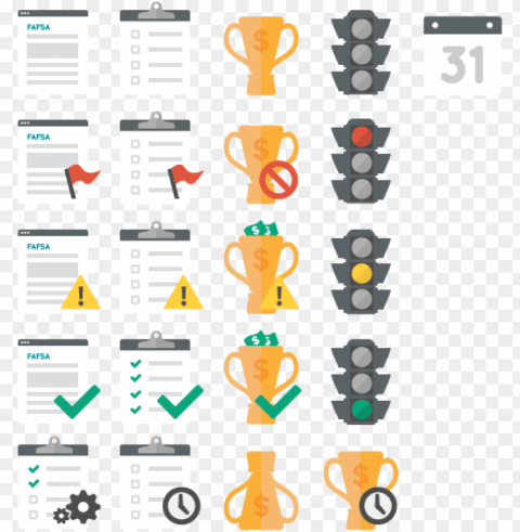 financial aid dashboard icons - icon Transparent Background Isolated PNG Figure