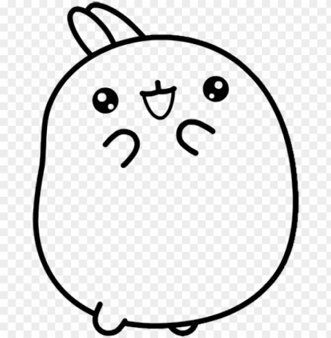 find this pin and more on molang by lmi4kids - conejitos kawaii para colorear PNG with no bg