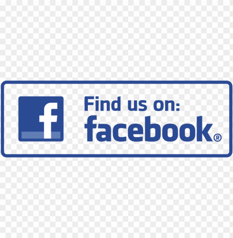 find us on facebook icon Isolated PNG on Transparent Background