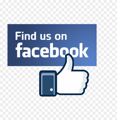 find us on facebook with thumb up Isolated Subject in Clear Transparent PNG