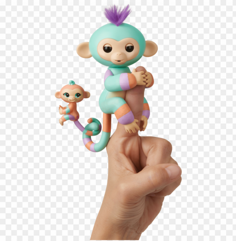 fingerlings baby monkey & mini bffs ClearCut Background PNG Isolated Element PNG transparent with Clear Background ID d592a670