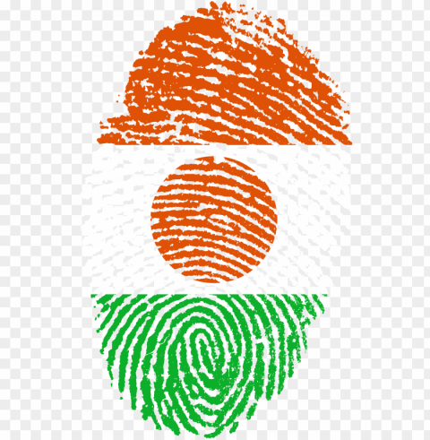 fingerprint with the image of the flag of nigeria - indian flag hd Transparent pics