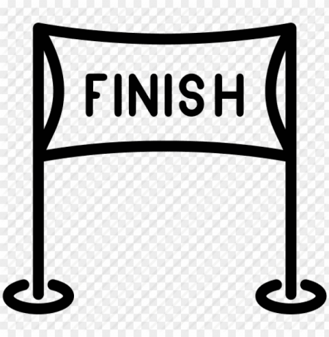 Finish Line Clip Art Isolated Illustration In Transparent PNG