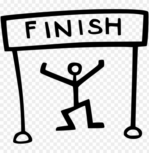 Finish Line Clip Art Isolated Item On HighQuality PNG